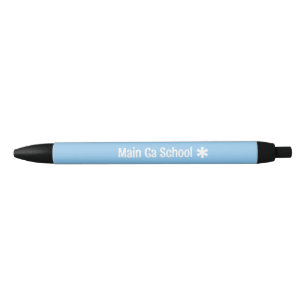 De Tinta Negra Bolígrafo con texto personalizado, color personali