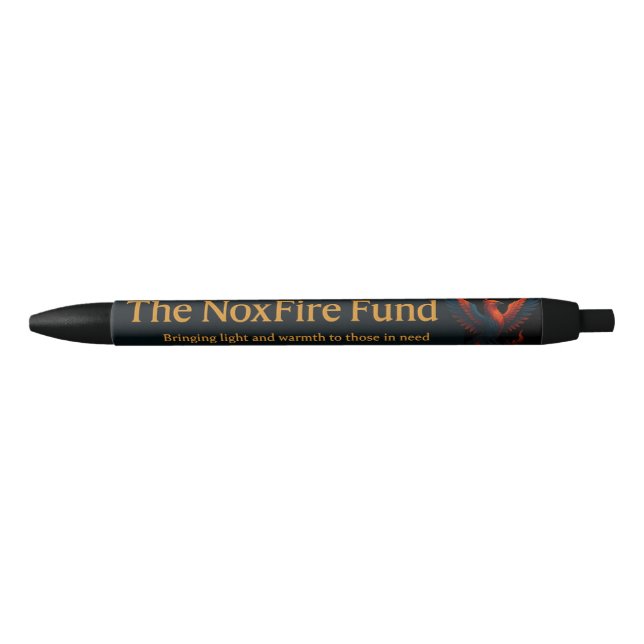 De Tinta Negra Bolígrafo del Fondo NoxFire - ¡Escribe con estilo! (Anverso)