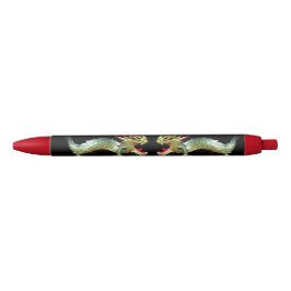 De Tinta Negra Bolígrafo - Dos Dragones Chinos