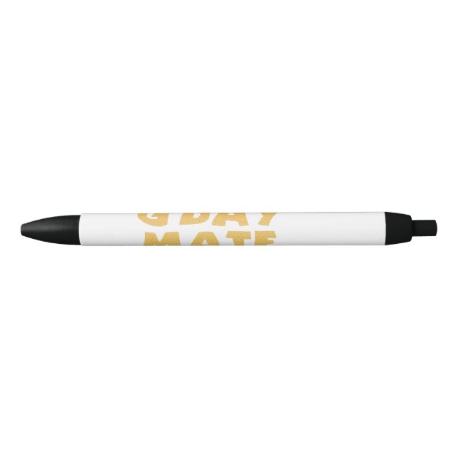 De Tinta Negra Bolígrafo G’Day Mate (Anverso)