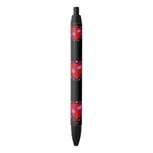 De Tinta Negra Bolígrafo Lovely Hearts Kisses