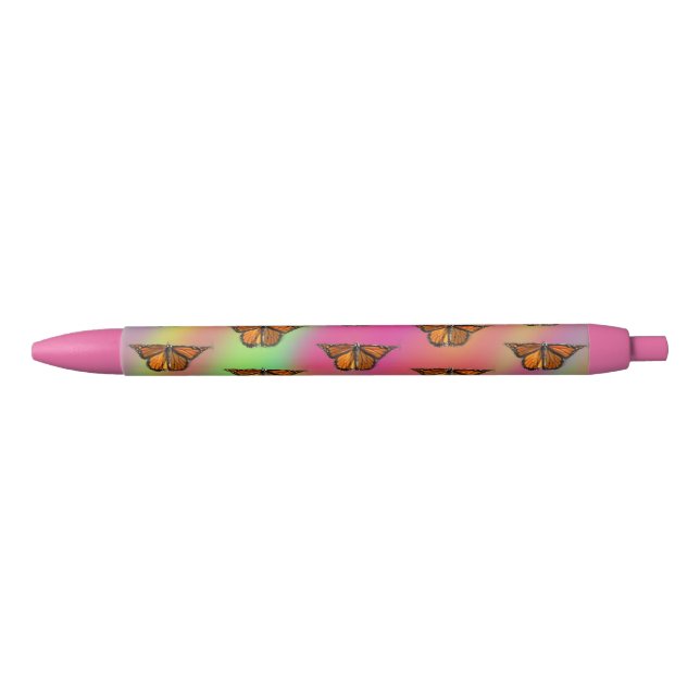 De Tinta Negra Bolígrafo Mariposas (Anverso)