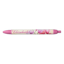 Bolígrafo Personalizado Acuarela Magnolia Rosa