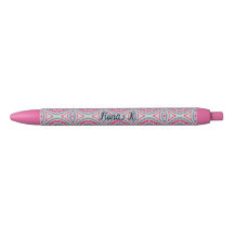 Bolígrafo personalizado con nombre rosa