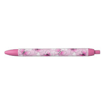 Bolígrafo Personalizado Mariposa Rosa Lindo Kawaii