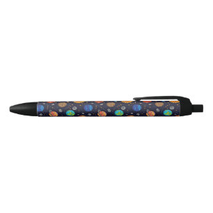De Tinta Negra Bolígrafo Planetas Felices