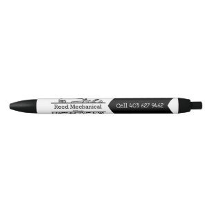 De Tinta Negra Bolígrafo promocional mecánico Reed