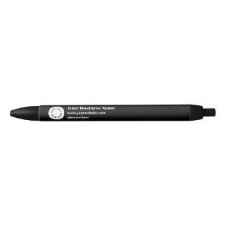 De Tinta Negra Bolígrafo promocional negro con espacio para tu lo