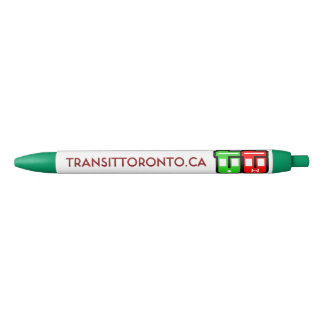 De Tinta Negra Bolígrafo retráctil Transit Toronto - Verde