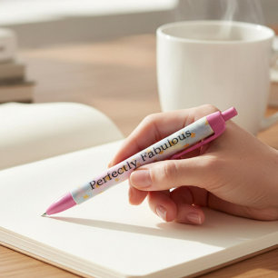 De Tinta Negra Bolígrafo Rosa Inspirador para Chicas
