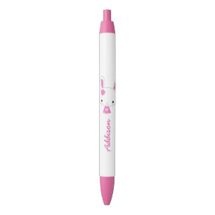 De Tinta Negra Bolígrafo rosa lindo personalizado personalizado K