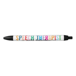 De Tinta Negra Bolígrafo Terapéutico para Habla Colorido con Nomb