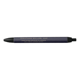 De Tinta Negra Bolígrafo tipográfico profesional simple azul y do