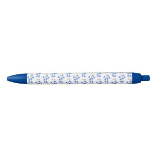 De Tinta Negra Lovely Bluebells Bolígrafo Monogramado