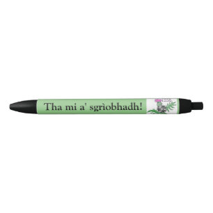 De Tinta Negra Tha mi a' sgrìobhadh. Bolígrafo gaélico