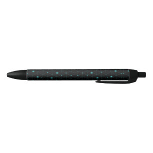 De Tinta Negra Un bolígrafo negro elegante con una punta y clip n