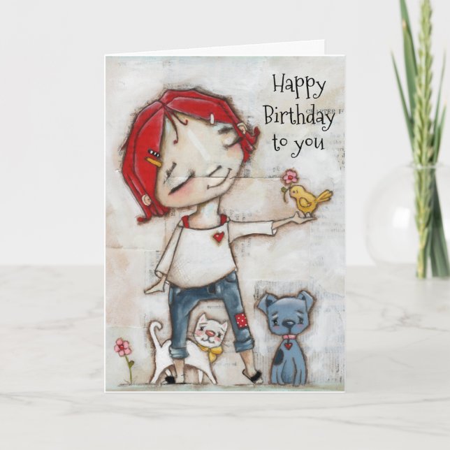 De todos nosotros - Tarjeta de cumpleaños (Anverso)