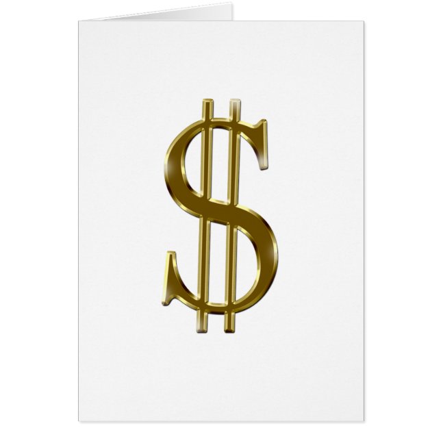 $ de U.S.dollar de oro de la muestra (Frente)