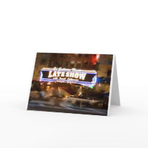 De última hora con la tarjeta de felicitación de