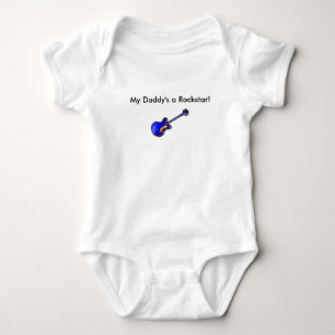 De "un Rockstar mi papá!" Mameluco infantil