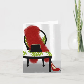 De una mujer de la noche tarjeta de nota del