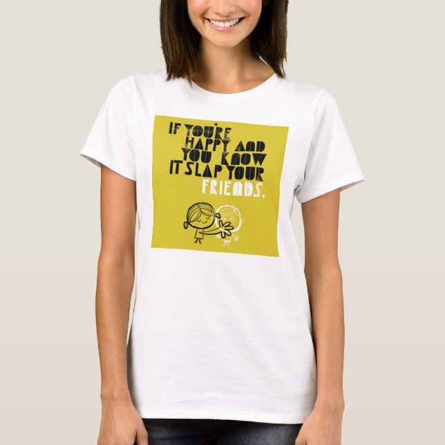 Dé una palmada a su camiseta de los amigos (Anverso)