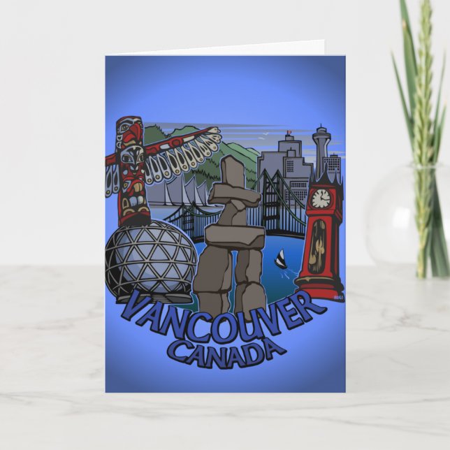 De Vancouver tarjeta del arte de la señal de la (Anverso)