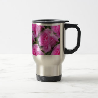 De Viaje Apenas una taza bonita con los rosas