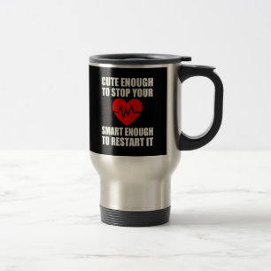De Viaje Bastante lindo parar su corazón, taza divertida d