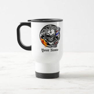De Viaje Cráneo personalizado del peluquero con la taza