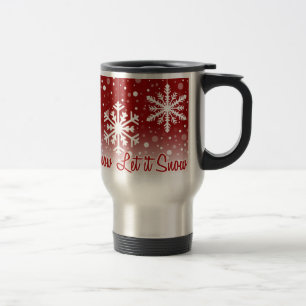 De Viaje Deja que nieve Rojo - taza