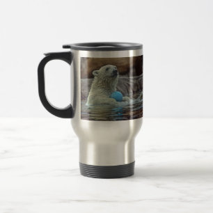 De Viaje El oso polar Cub con el juguete viaja taza