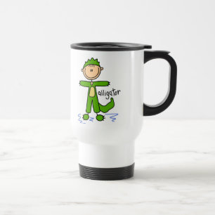 De Viaje Figura del palillo en taza del juego del cocodrilo