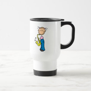 De Viaje Figura taza del palillo del saxofón