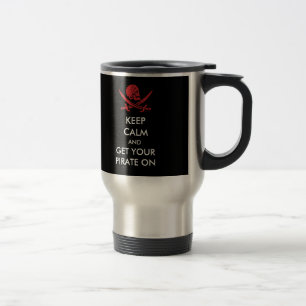 De Viaje Guarde la calma y consiga a su pirata en la taza