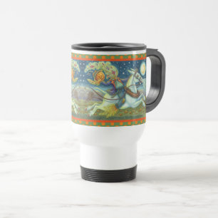 DE VIAJE JINETE SIN CABEZA ESPANTAPÁJAROS, TAZA PARA VIAJER