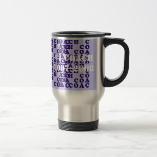 De Viaje La taza del coche - la púrpura pone letras al