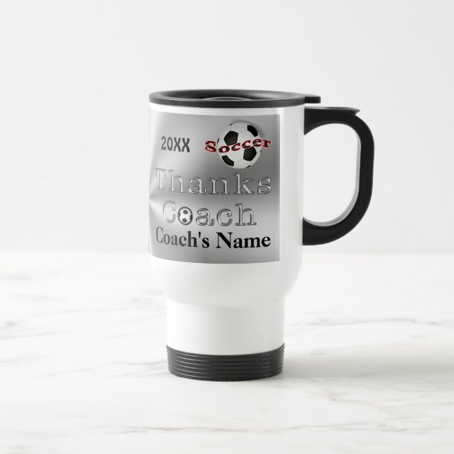 De Viaje Los regalos del coche del fútbol le agradecen taza (Derecha)