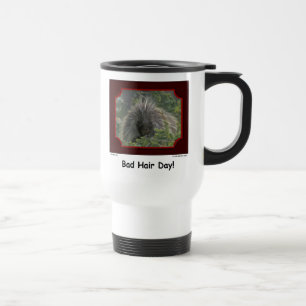 De Viaje "Mún día del pelo!" Taza del puerco espín