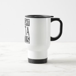 De Viaje Outta recto dibujó a lápiz la taza del viajero