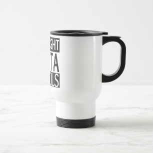 De Viaje Outta recto dibujó a lápiz la taza del viajero