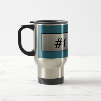 De Viaje ¡Papá #1! Taza metalizado del letrero