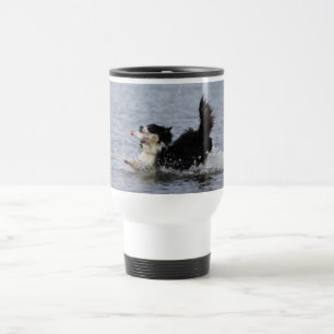 De Viaje Perro divertido en el agua, taza adaptable