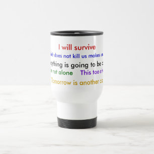 De Viaje "Sobreviviré" la taza