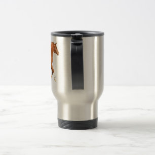 De Viaje Taza árabe del trote del caballo