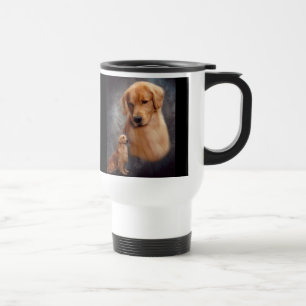 De Viaje Taza del creyente del golden retriever