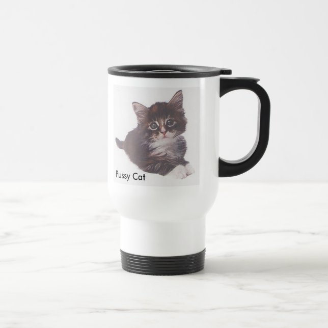 De Viaje Taza del gato del gatito (Derecha)