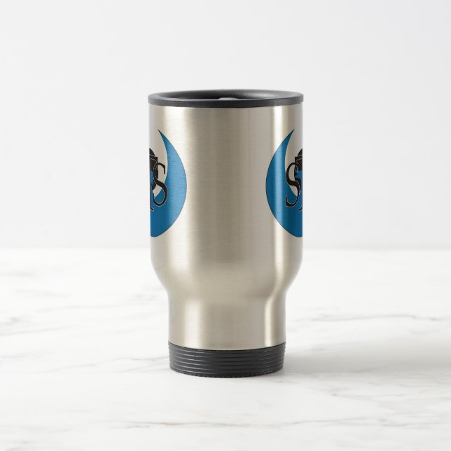 De Viaje Taza del logotipo del STS (Centro)