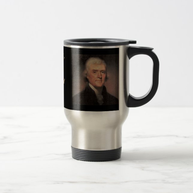 De Viaje Taza del viaje: Thomas Jefferson (Derecha)