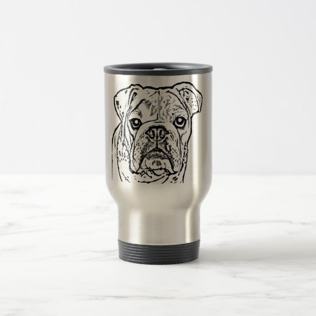 De Viaje Taza inglesa del bulldog (Centro)